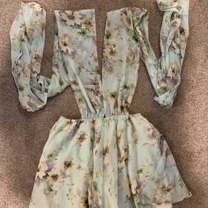 Strapped deep v romper